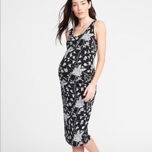 Maternity Sleeveless Bodycon Midi Dress
